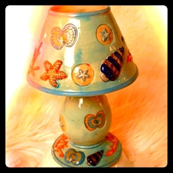 Sea shore Candle Holder‎ With Top Very Detailed - Picture 1 of 8
